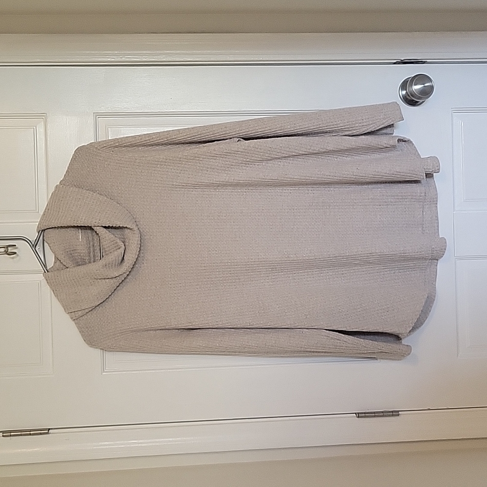 Sonoma Oatmeal Colored Waffle Knit Sweater